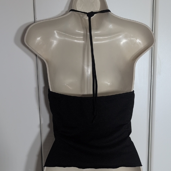 ROMWE Black Halter Top - Picture 4 of 5